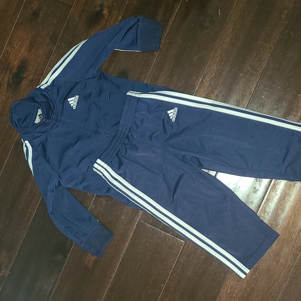 Navy blue Adidas track suit 18 months